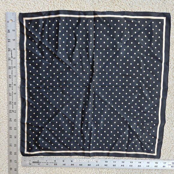 NWT Ines de la Fressange x Uniqlo silk scarf neckerchief - Picture 5 of 5